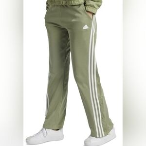 Adidas Women's Iconic 3-Stripes Snap Track Pants, Medium